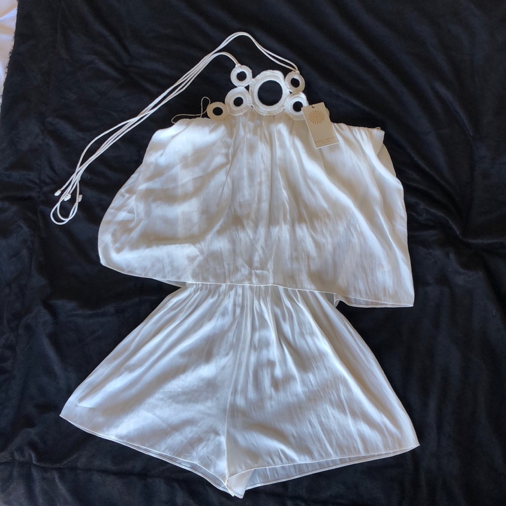Ramy  Brook New York White jelly romper medium NWT